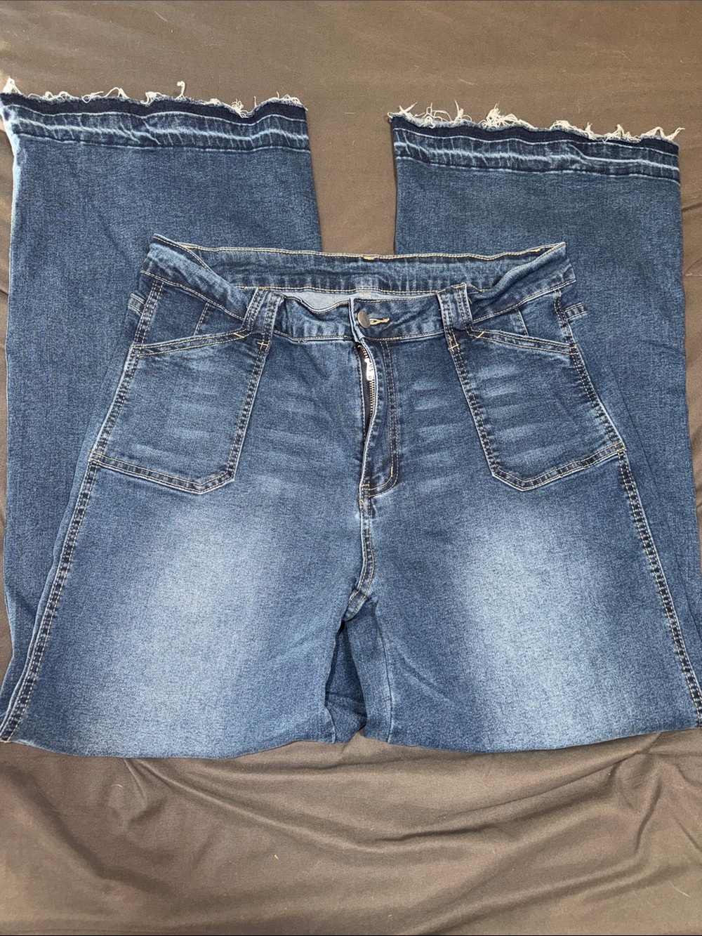 XL stretch wide leg jeans